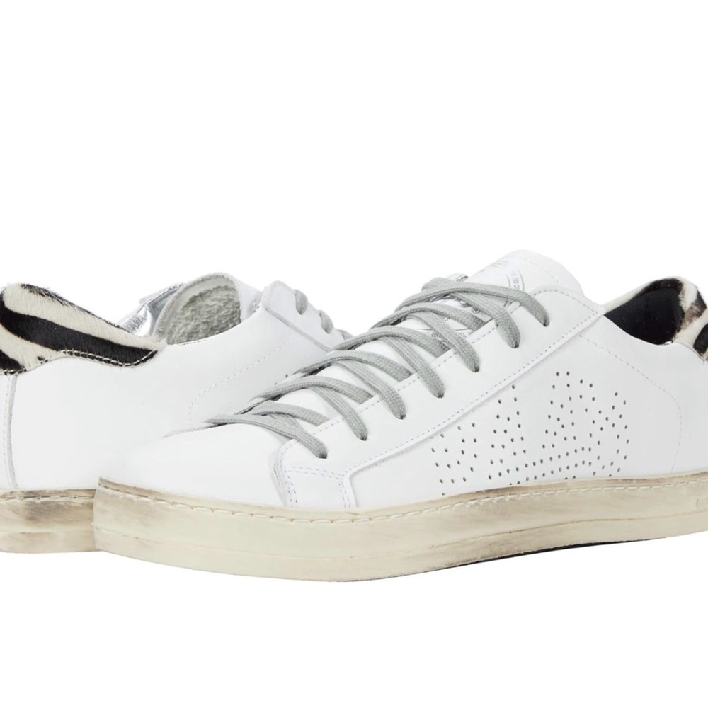 P448 Jon sneakers white/zebra size 41 (size 9-9.5)
